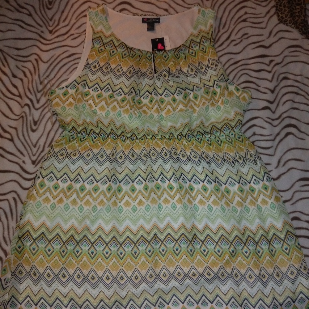 Multicolored Mini Dress